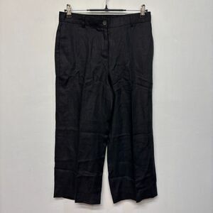 NWT J Crew Women 100% Linen Wide Leg Cropped Pants Size Small D032 -21